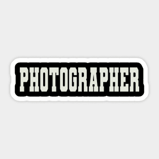 Photographer Word Sticker